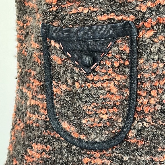 LULUMARI Anthropologie Multi Colored A Line Dress w/ button Detail sz Large - Picture 7 of 16